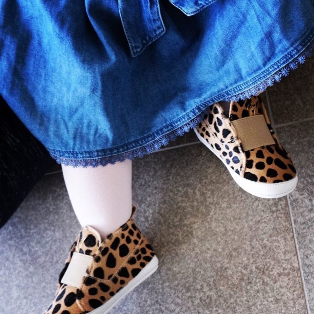 ⭐️giuseppe zanotti BNIB animal print baby sneakers - Picture 4 of 12